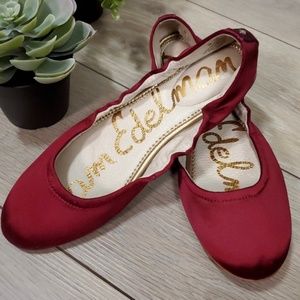 Sam Edelman Satin Ballet Flats Size 9